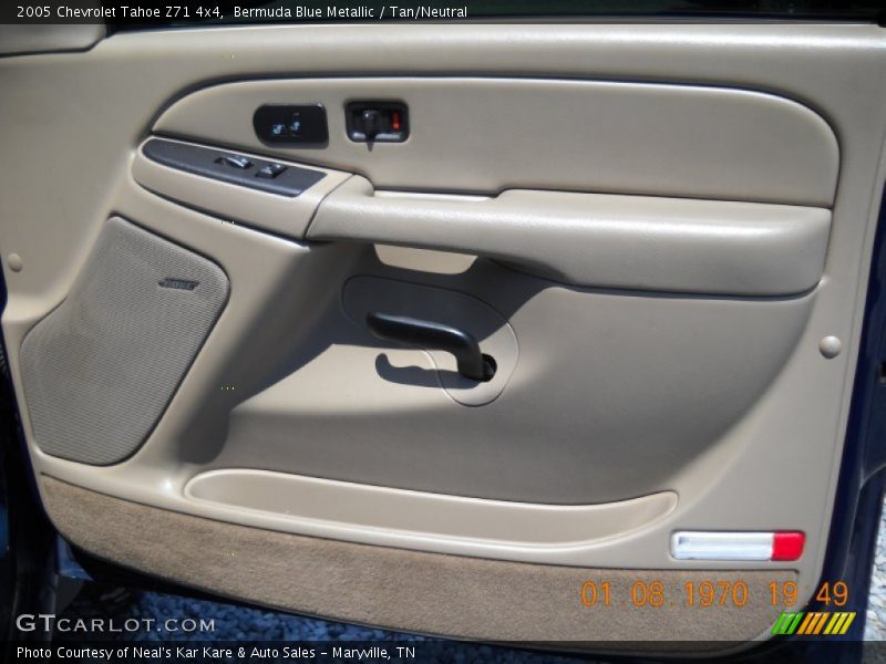 Bermuda Blue Metallic / Tan/Neutral 2005 Chevrolet Tahoe Z71 4x4