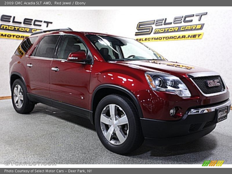 Red Jewel / Ebony 2009 GMC Acadia SLT AWD