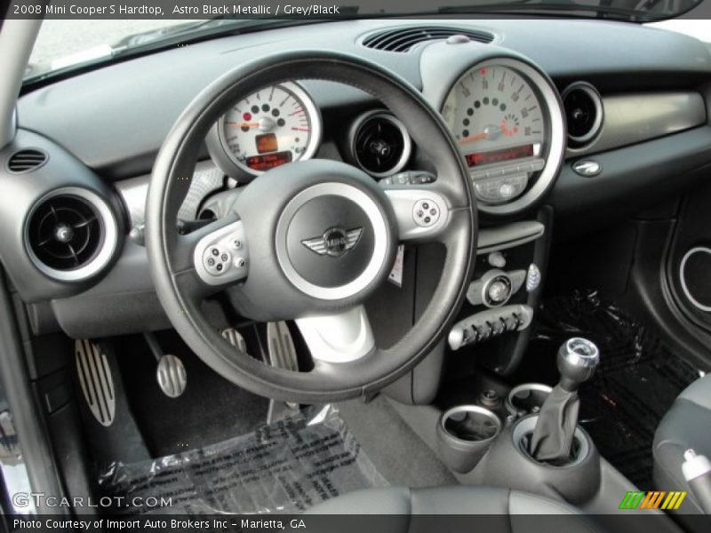Astro Black Metallic / Grey/Black 2008 Mini Cooper S Hardtop