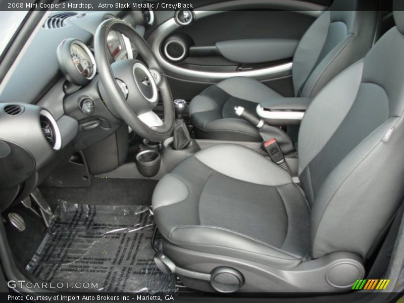 Astro Black Metallic / Grey/Black 2008 Mini Cooper S Hardtop