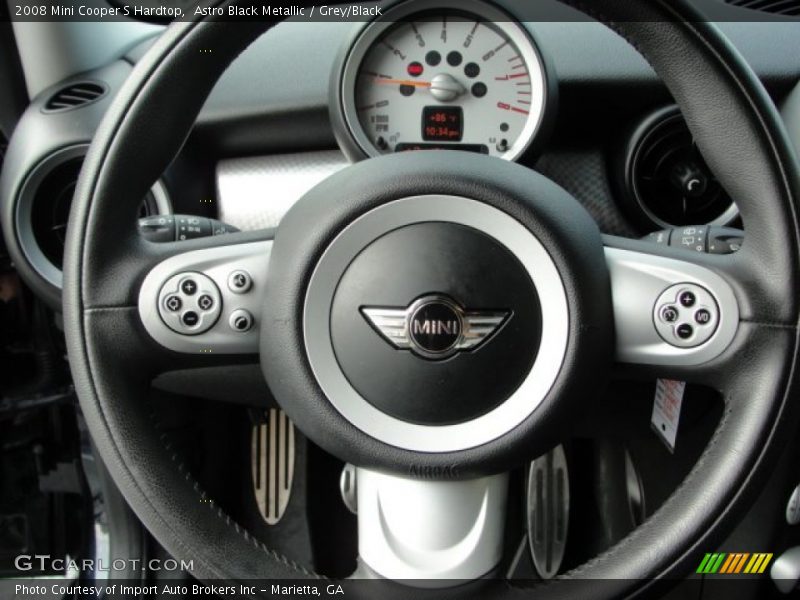 Astro Black Metallic / Grey/Black 2008 Mini Cooper S Hardtop
