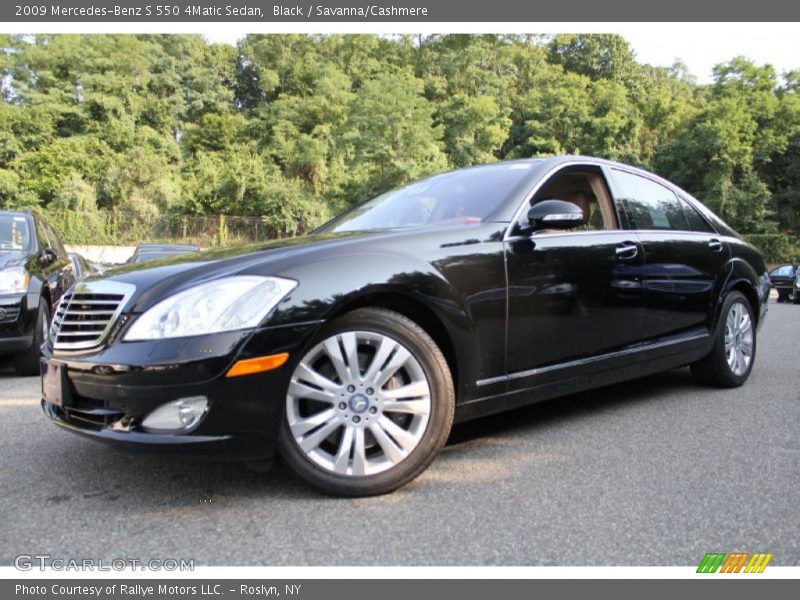 Black / Savanna/Cashmere 2009 Mercedes-Benz S 550 4Matic Sedan