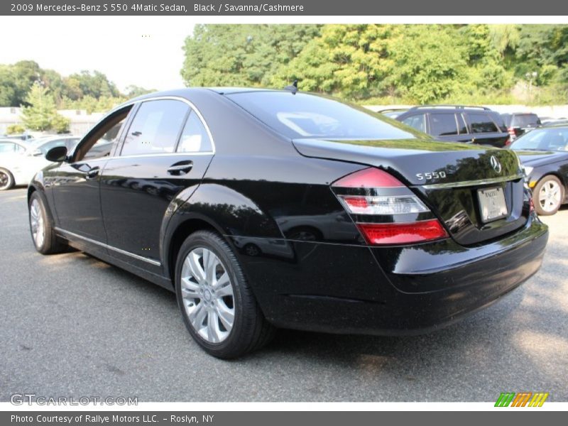Black / Savanna/Cashmere 2009 Mercedes-Benz S 550 4Matic Sedan