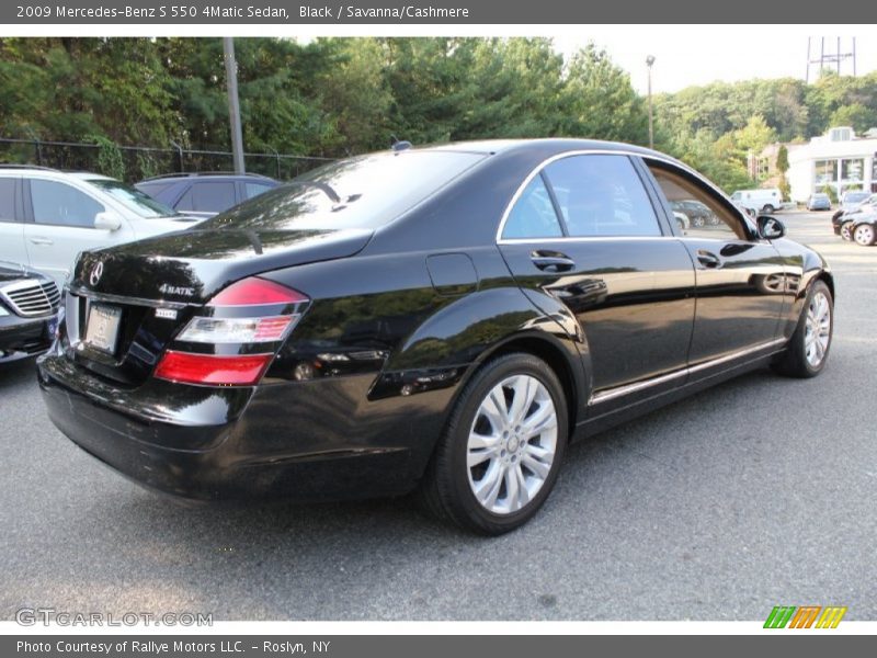 Black / Savanna/Cashmere 2009 Mercedes-Benz S 550 4Matic Sedan