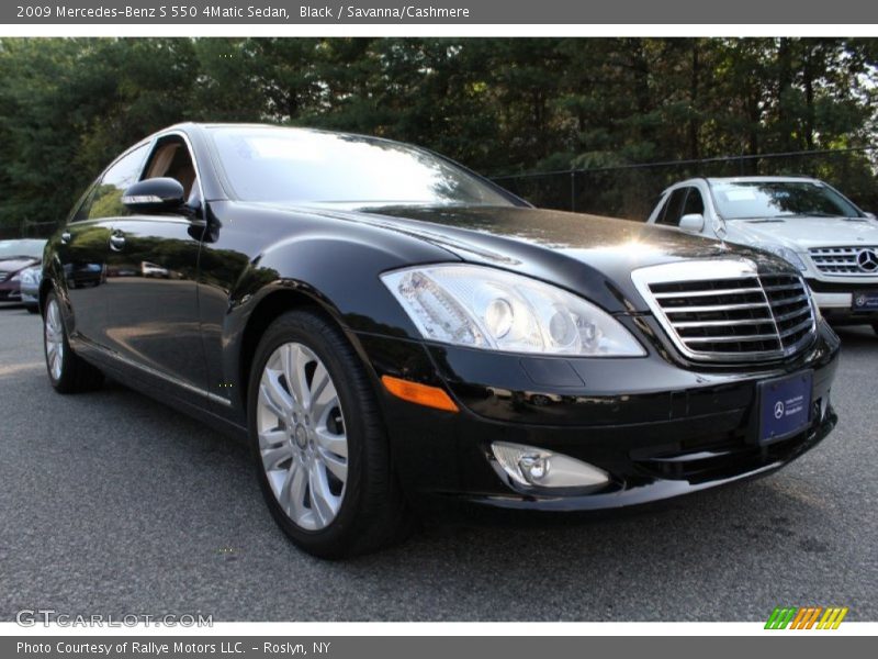 Black / Savanna/Cashmere 2009 Mercedes-Benz S 550 4Matic Sedan