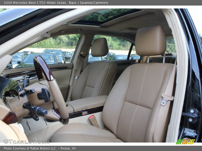 Black / Savanna/Cashmere 2009 Mercedes-Benz S 550 4Matic Sedan