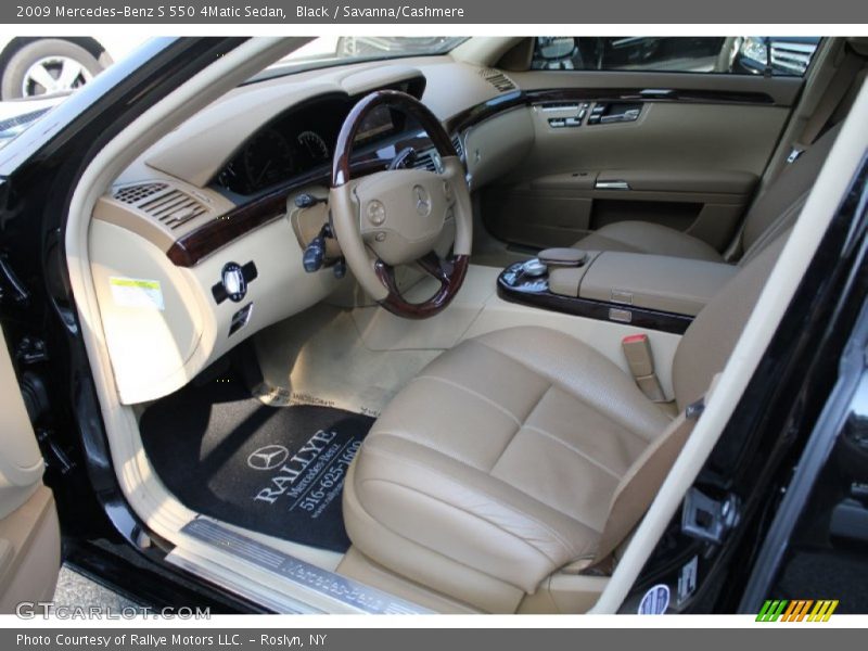 Black / Savanna/Cashmere 2009 Mercedes-Benz S 550 4Matic Sedan