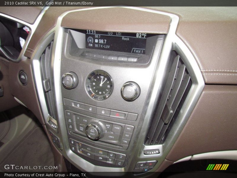 Gold Mist / Titanium/Ebony 2010 Cadillac SRX V6