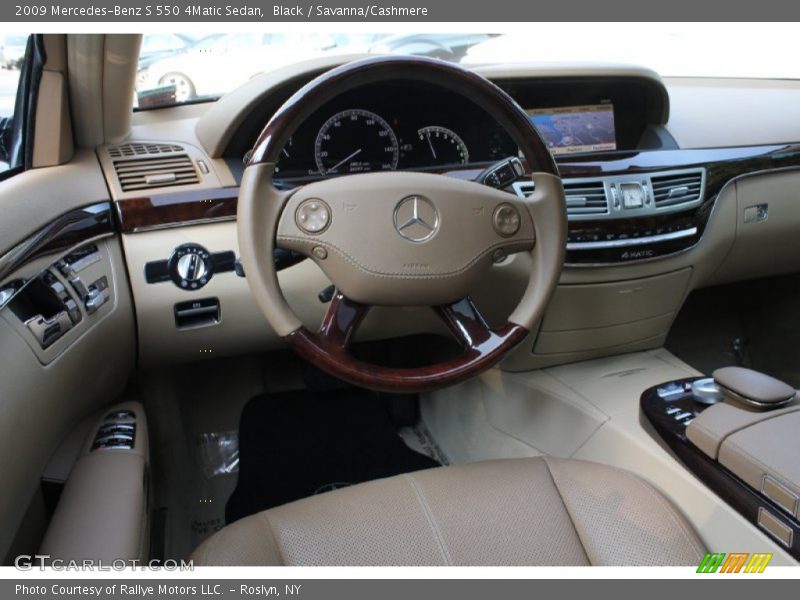 Black / Savanna/Cashmere 2009 Mercedes-Benz S 550 4Matic Sedan