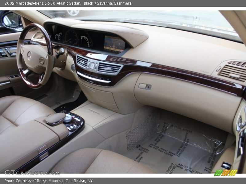 Black / Savanna/Cashmere 2009 Mercedes-Benz S 550 4Matic Sedan