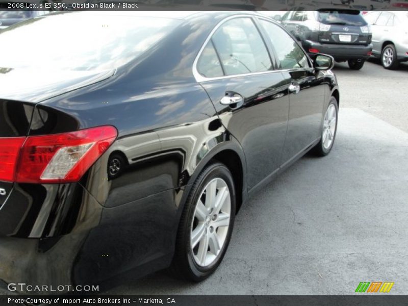 Obsidian Black / Black 2008 Lexus ES 350