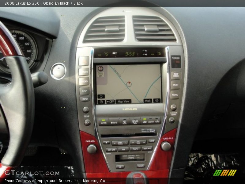 Obsidian Black / Black 2008 Lexus ES 350