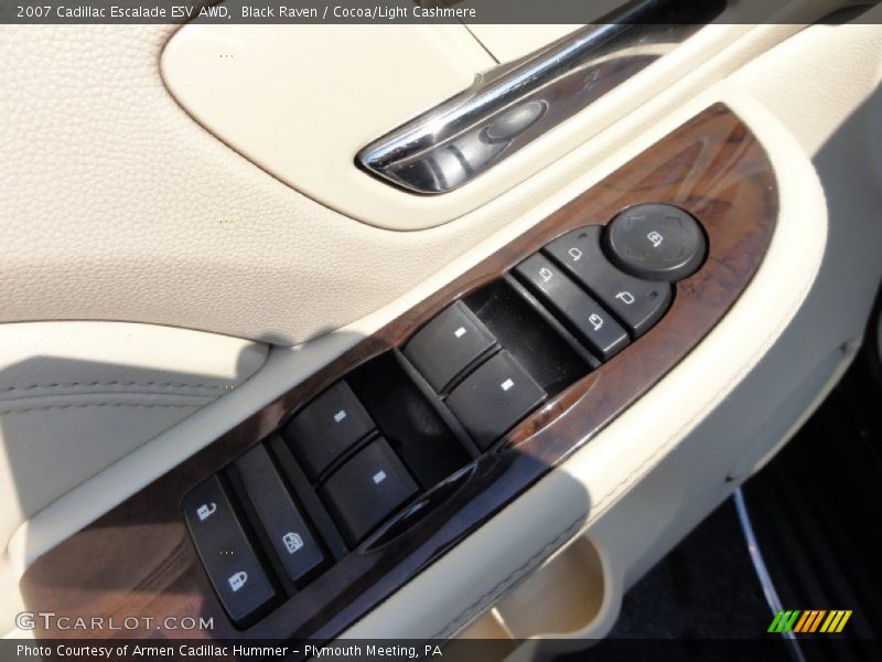 Black Raven / Cocoa/Light Cashmere 2007 Cadillac Escalade ESV AWD