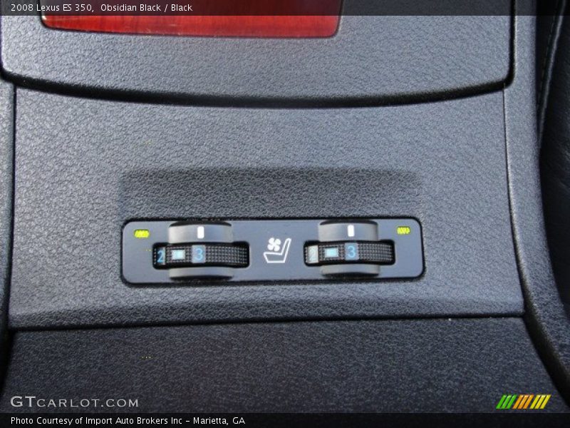 Obsidian Black / Black 2008 Lexus ES 350