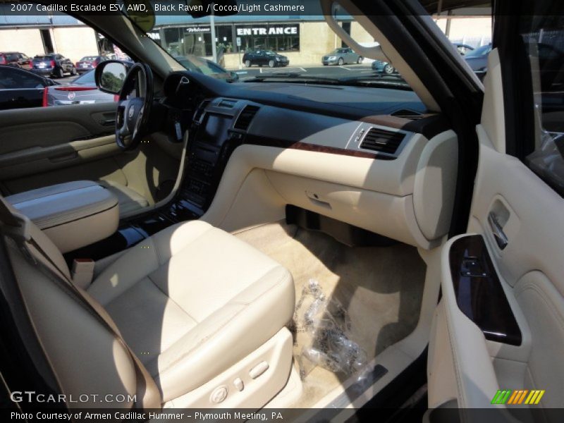 Black Raven / Cocoa/Light Cashmere 2007 Cadillac Escalade ESV AWD
