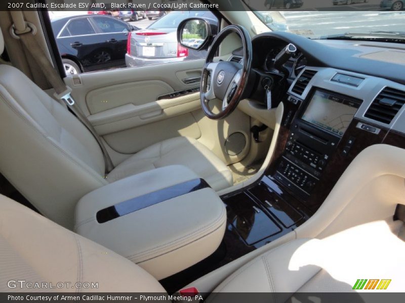 Black Raven / Cocoa/Light Cashmere 2007 Cadillac Escalade ESV AWD