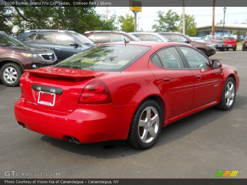 Crimson Red / Ebony 2008 Pontiac Grand Prix GXP Sedan