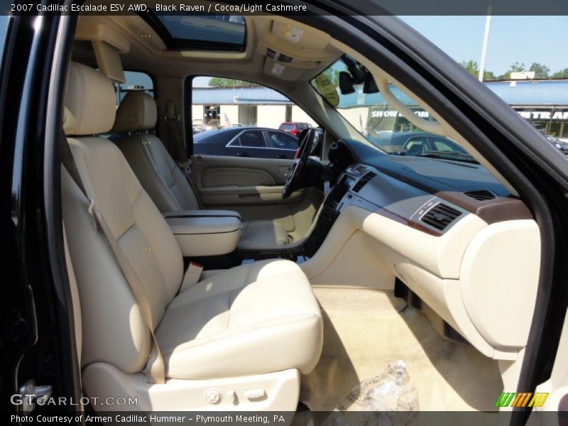 Black Raven / Cocoa/Light Cashmere 2007 Cadillac Escalade ESV AWD