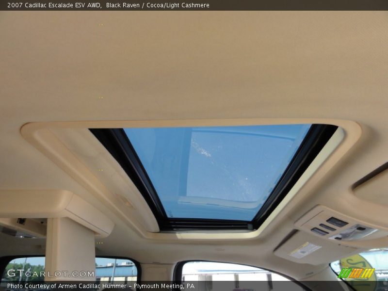 Black Raven / Cocoa/Light Cashmere 2007 Cadillac Escalade ESV AWD