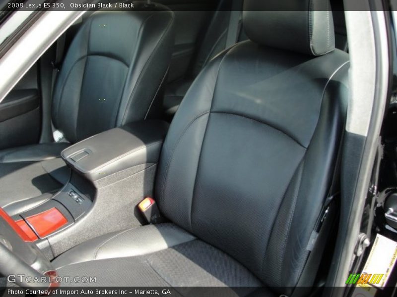 Obsidian Black / Black 2008 Lexus ES 350