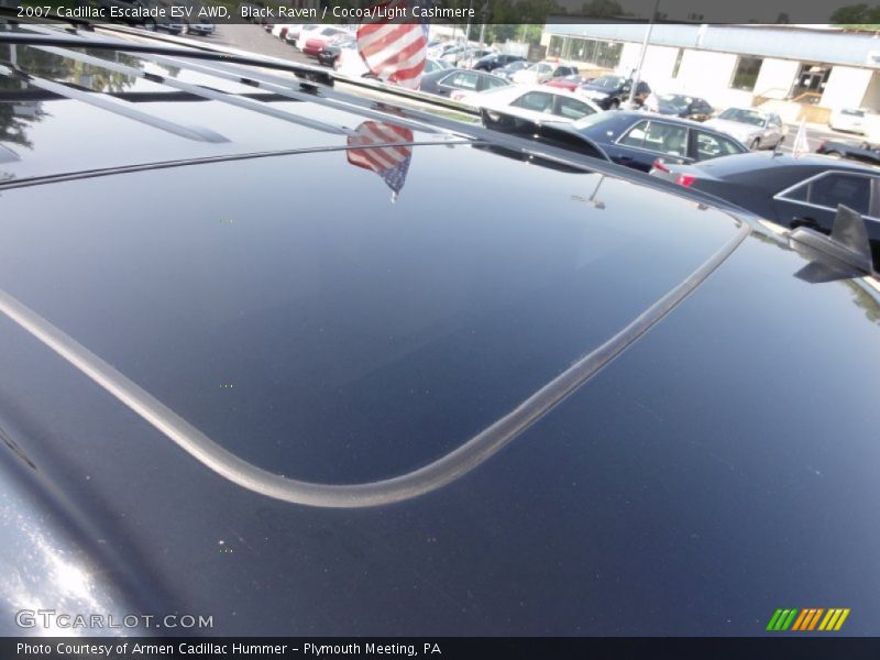 Black Raven / Cocoa/Light Cashmere 2007 Cadillac Escalade ESV AWD