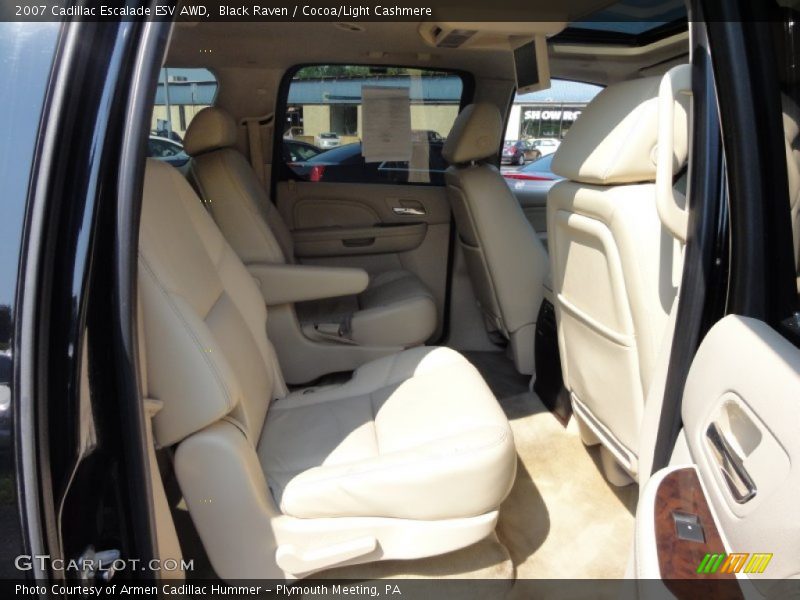 Black Raven / Cocoa/Light Cashmere 2007 Cadillac Escalade ESV AWD