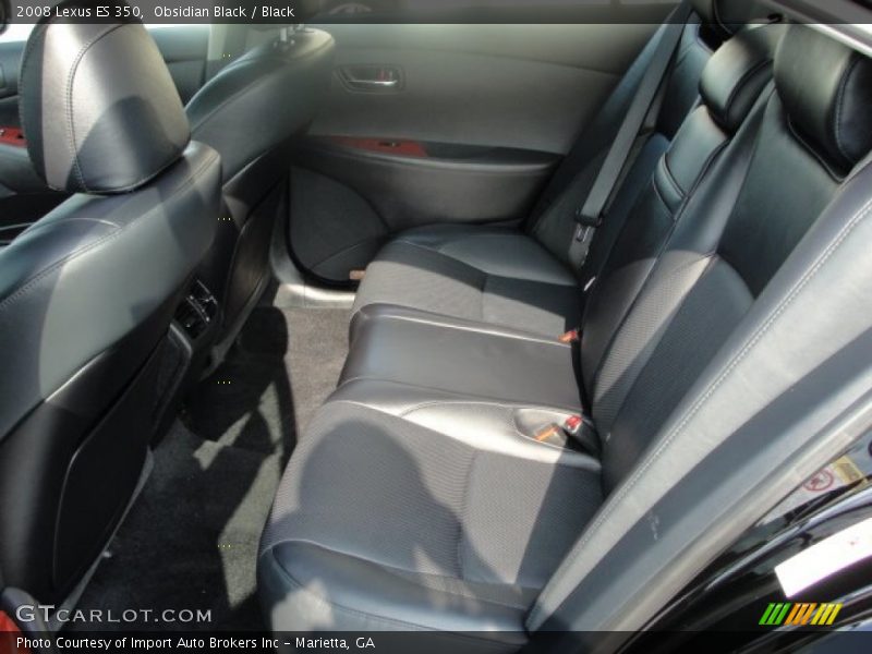 Obsidian Black / Black 2008 Lexus ES 350