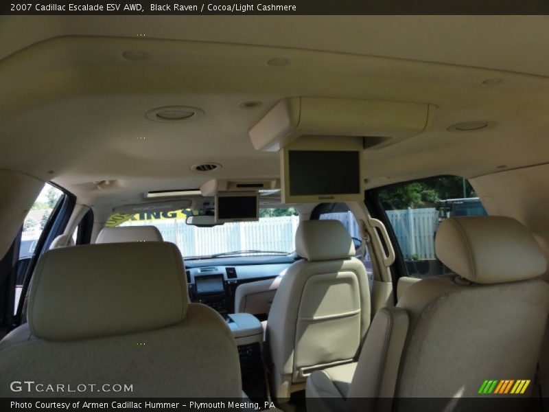 Black Raven / Cocoa/Light Cashmere 2007 Cadillac Escalade ESV AWD