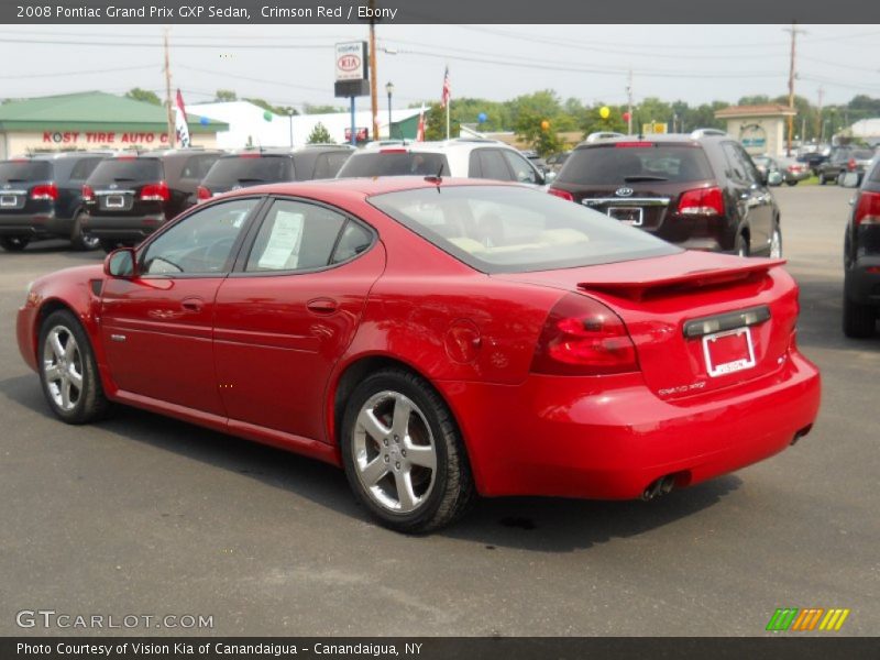 Crimson Red / Ebony 2008 Pontiac Grand Prix GXP Sedan