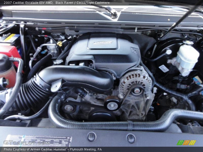 Black Raven / Cocoa/Light Cashmere 2007 Cadillac Escalade ESV AWD