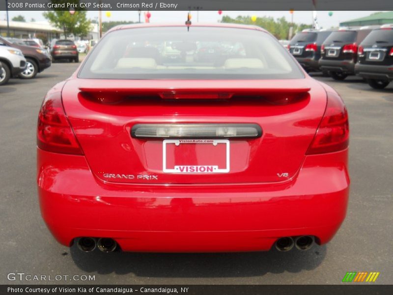 Crimson Red / Ebony 2008 Pontiac Grand Prix GXP Sedan