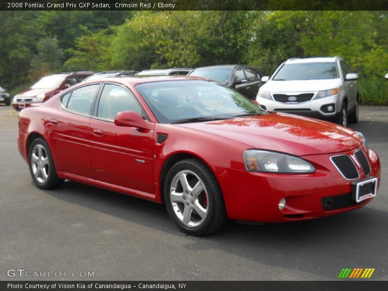 Crimson Red / Ebony 2008 Pontiac Grand Prix GXP Sedan