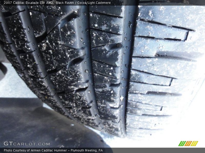 Black Raven / Cocoa/Light Cashmere 2007 Cadillac Escalade ESV AWD