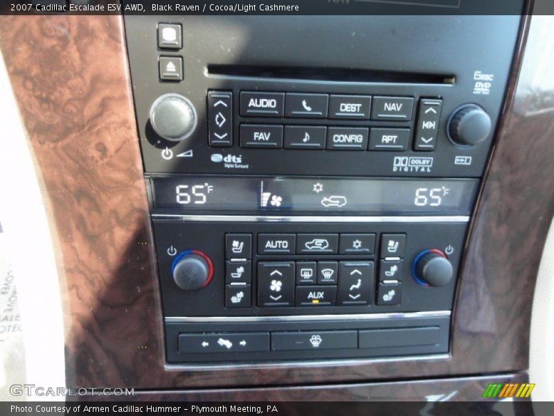 Black Raven / Cocoa/Light Cashmere 2007 Cadillac Escalade ESV AWD