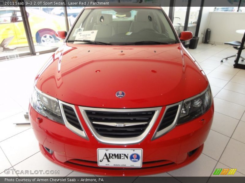 Laser Red / Parchment 2011 Saab 9-3 2.0T Sport Sedan