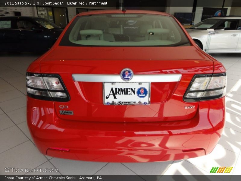 Laser Red / Parchment 2011 Saab 9-3 2.0T Sport Sedan