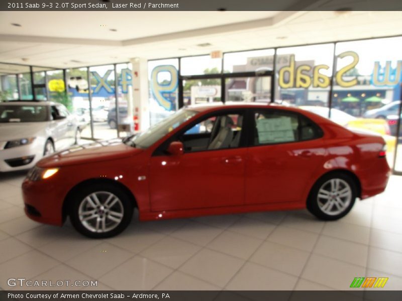 Laser Red / Parchment 2011 Saab 9-3 2.0T Sport Sedan