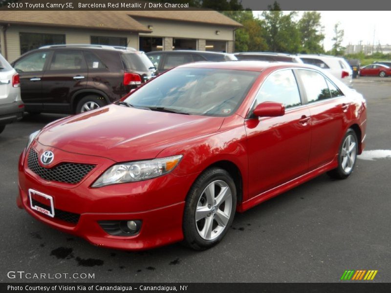 Barcelona Red Metallic / Dark Charcoal 2010 Toyota Camry SE