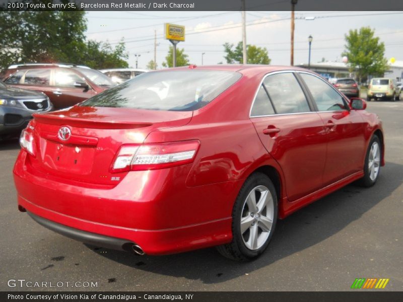 Barcelona Red Metallic / Dark Charcoal 2010 Toyota Camry SE