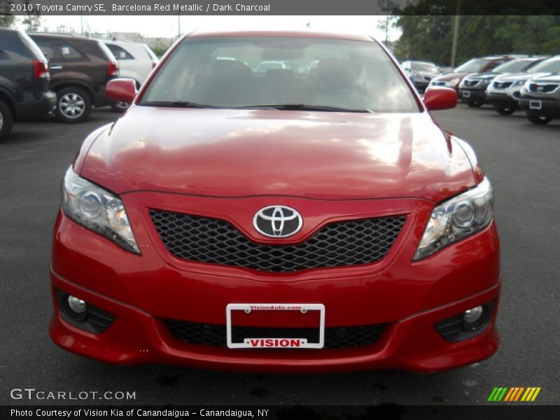 Barcelona Red Metallic / Dark Charcoal 2010 Toyota Camry SE