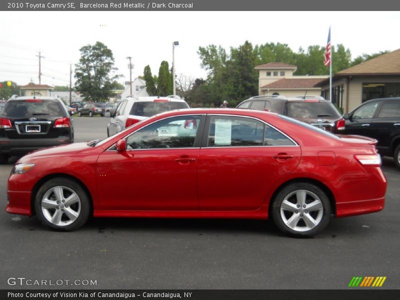 Barcelona Red Metallic / Dark Charcoal 2010 Toyota Camry SE
