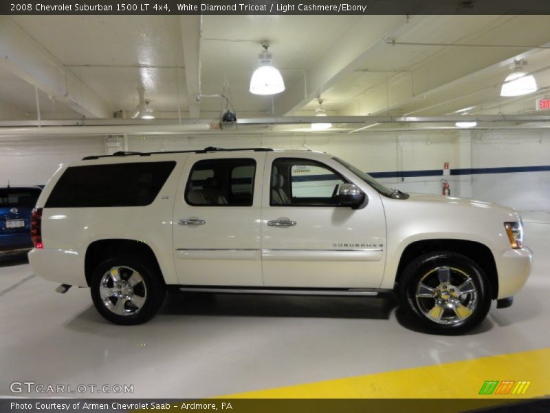 White Diamond Tricoat / Light Cashmere/Ebony 2008 Chevrolet Suburban 1500 LT 4x4