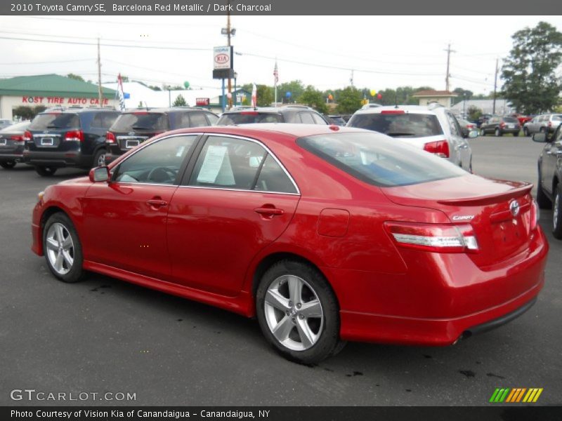 Barcelona Red Metallic / Dark Charcoal 2010 Toyota Camry SE