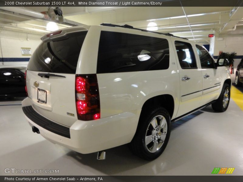 White Diamond Tricoat / Light Cashmere/Ebony 2008 Chevrolet Suburban 1500 LT 4x4