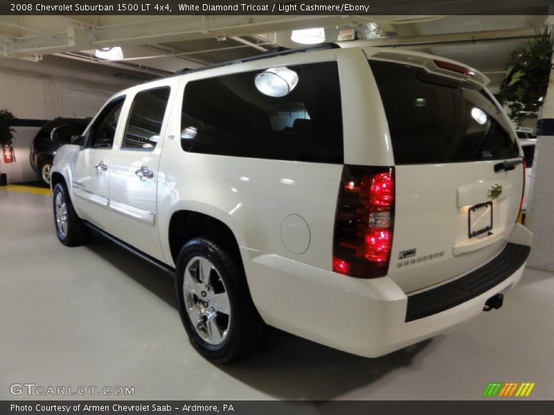 White Diamond Tricoat / Light Cashmere/Ebony 2008 Chevrolet Suburban 1500 LT 4x4