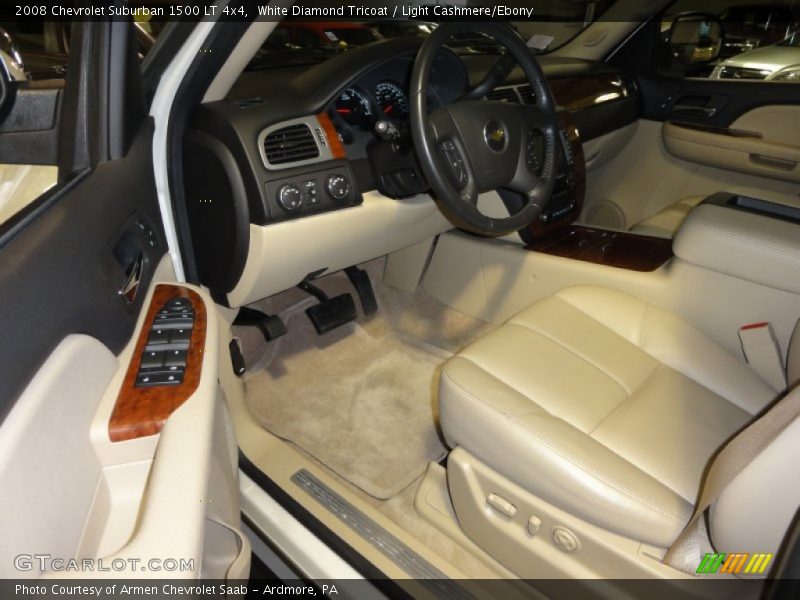 White Diamond Tricoat / Light Cashmere/Ebony 2008 Chevrolet Suburban 1500 LT 4x4