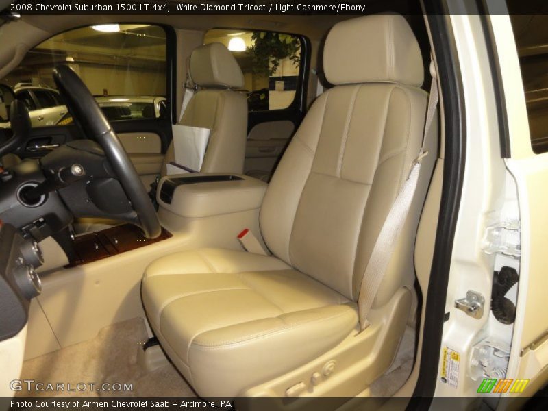 White Diamond Tricoat / Light Cashmere/Ebony 2008 Chevrolet Suburban 1500 LT 4x4