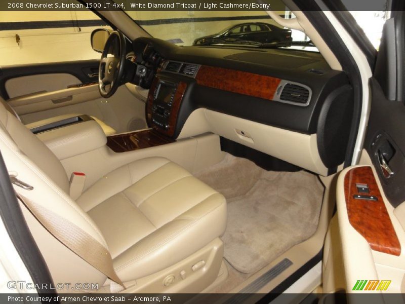 White Diamond Tricoat / Light Cashmere/Ebony 2008 Chevrolet Suburban 1500 LT 4x4