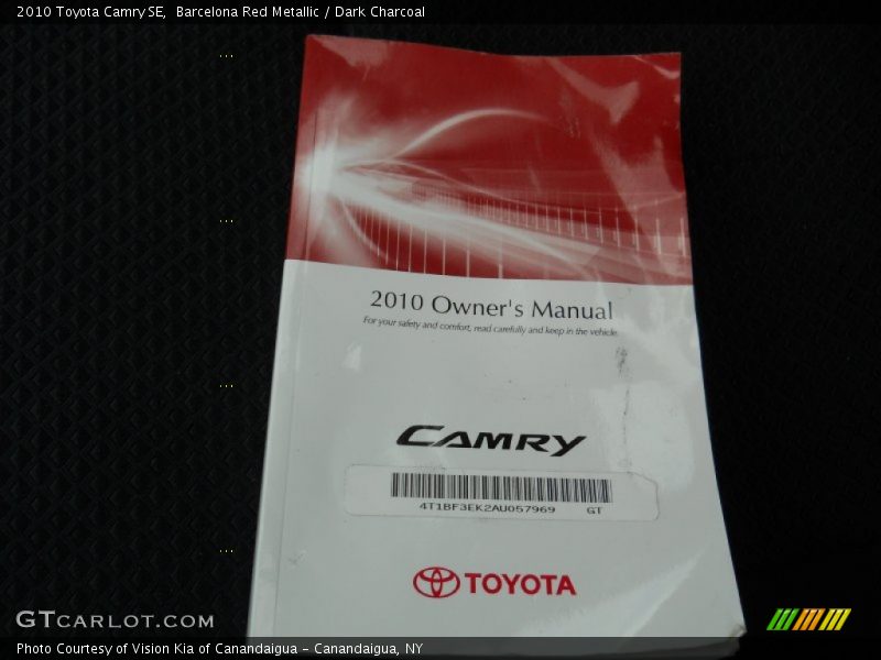 Barcelona Red Metallic / Dark Charcoal 2010 Toyota Camry SE