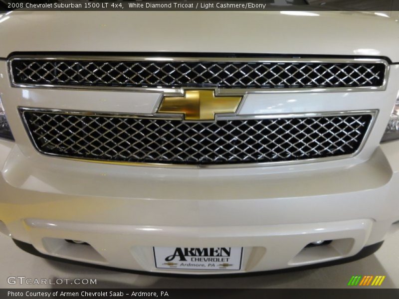 White Diamond Tricoat / Light Cashmere/Ebony 2008 Chevrolet Suburban 1500 LT 4x4